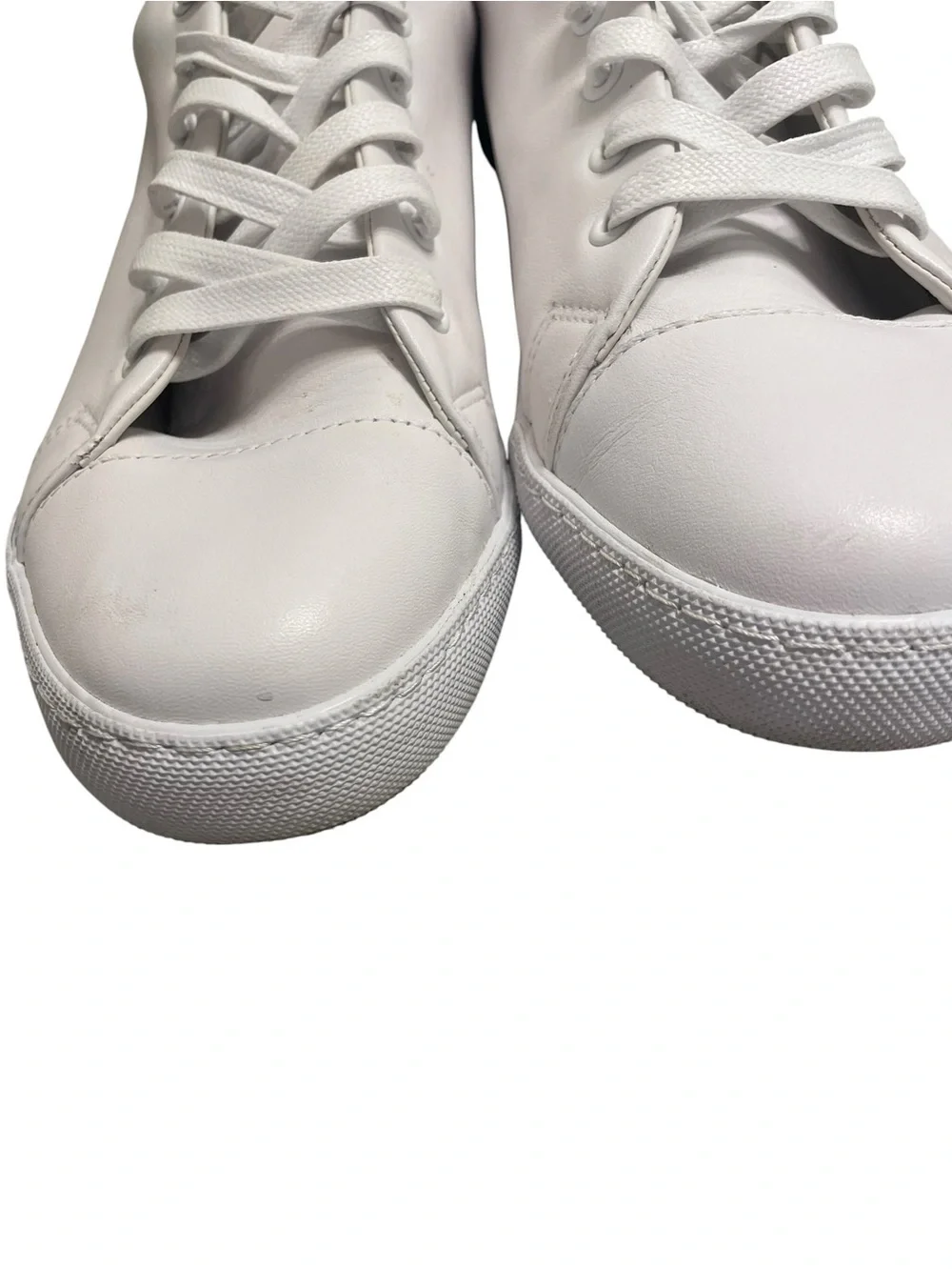 Moschino Couture Milano Men's White Leather Large Logo Sneakers EU 43 US 10